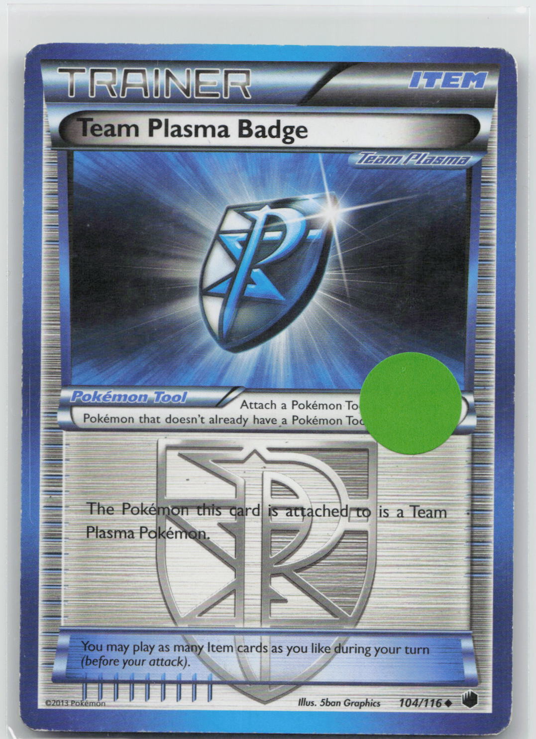 Team Plasma Badge - Plasma Freeze 104/116