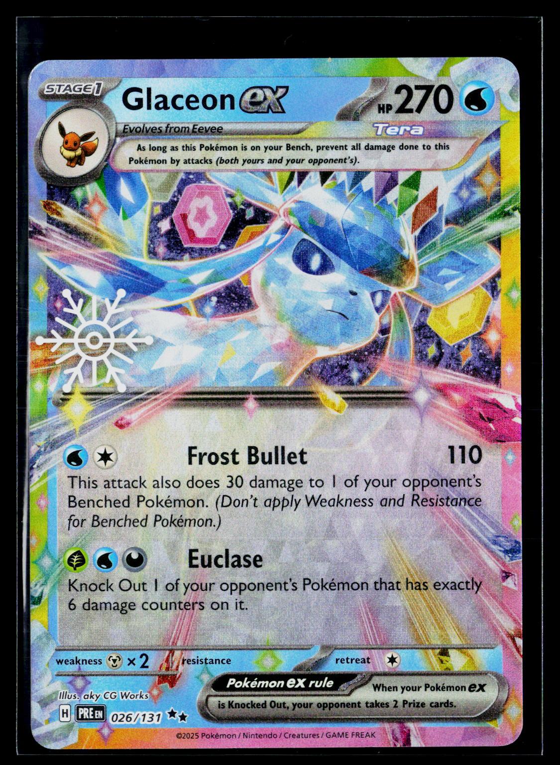 Glaceon ex (Holiday Calendar) - Prismatic Evolutions 026/131 (NM)