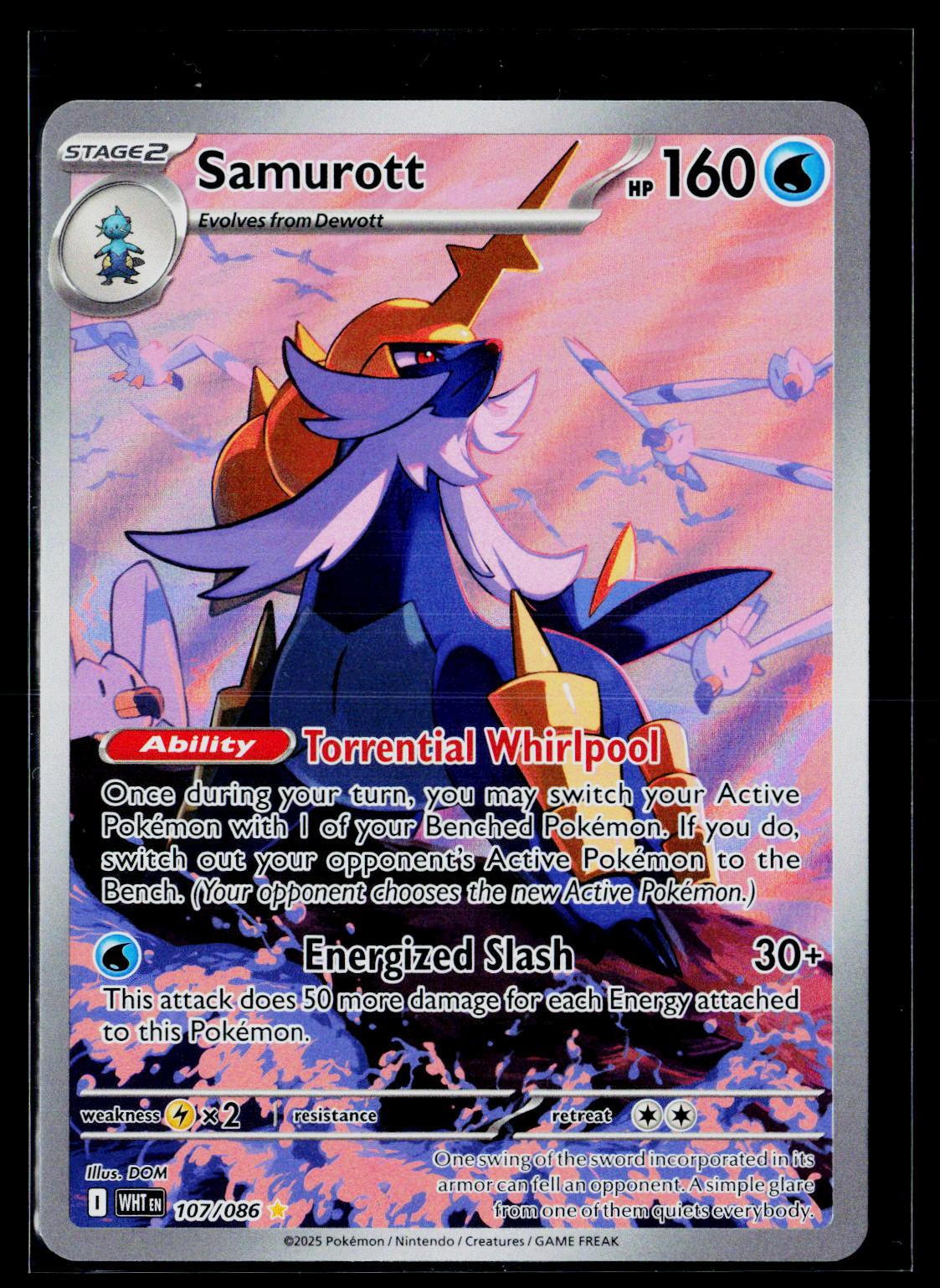 Samurott - White Flare 107/086 (NM)