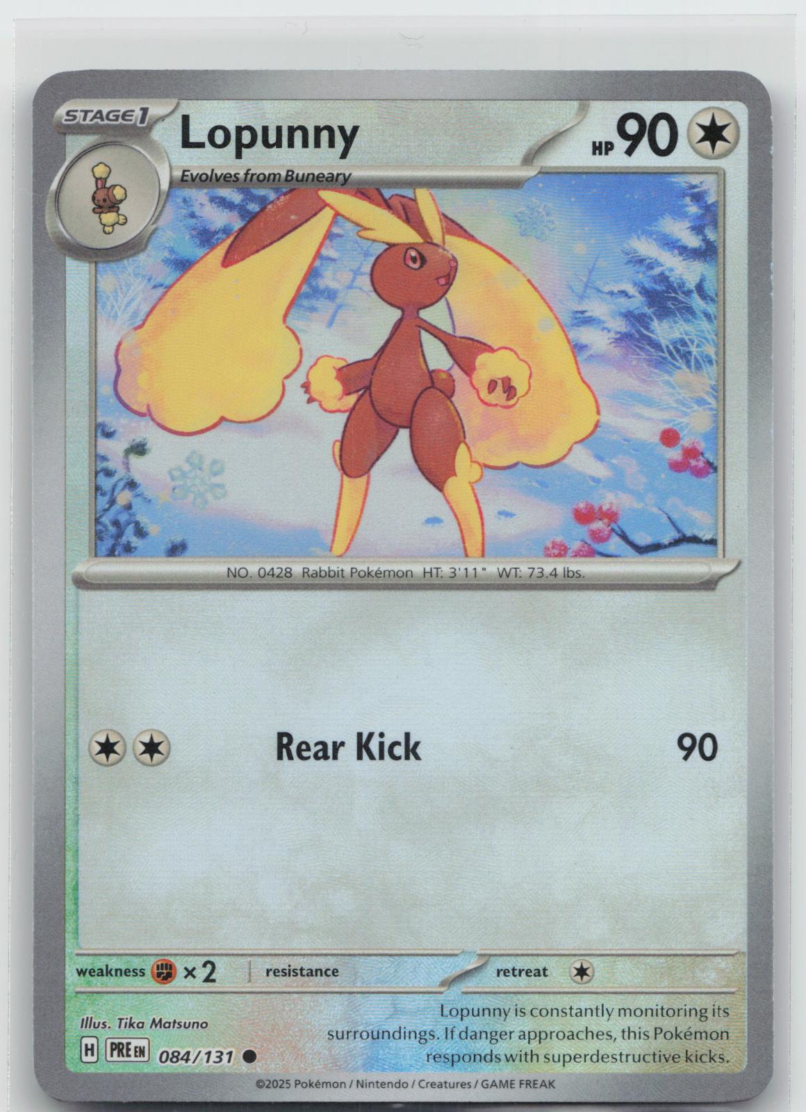 Lopunny (Master Ball Pattern) - Prismatic Evolutions 084/131