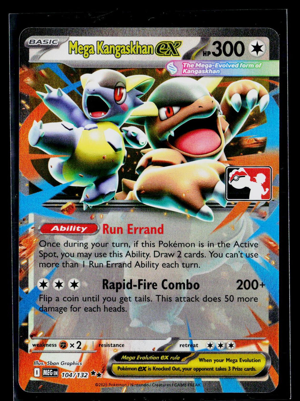 Mega Kangaskhan ex - Prize Pack Series Cards 104/132 (NM)