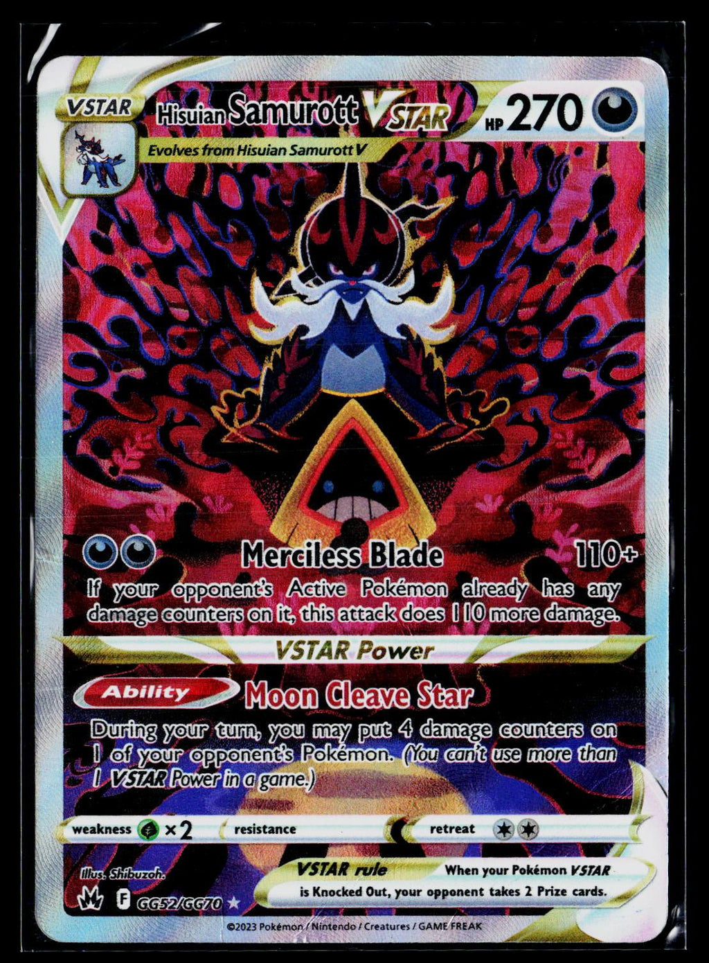 Hisuian Samurott VSTAR - Crown Zenith Galarian Gallery GG52/GG70 (NM)