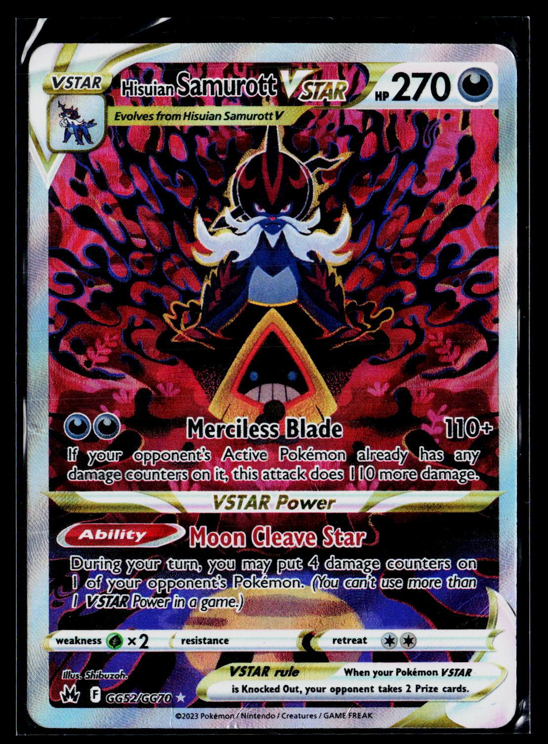 Hisuian Samurott VSTAR - Crown Zenith Galarian Gallery GG52/GG70 (NM)