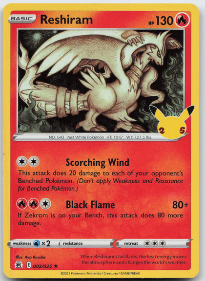 Reshiram - Celebrations 002/025