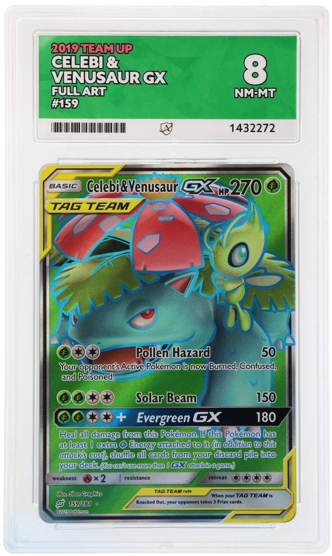 Celebi & Venusaur GX - Team Up 159/181 · ACE 8