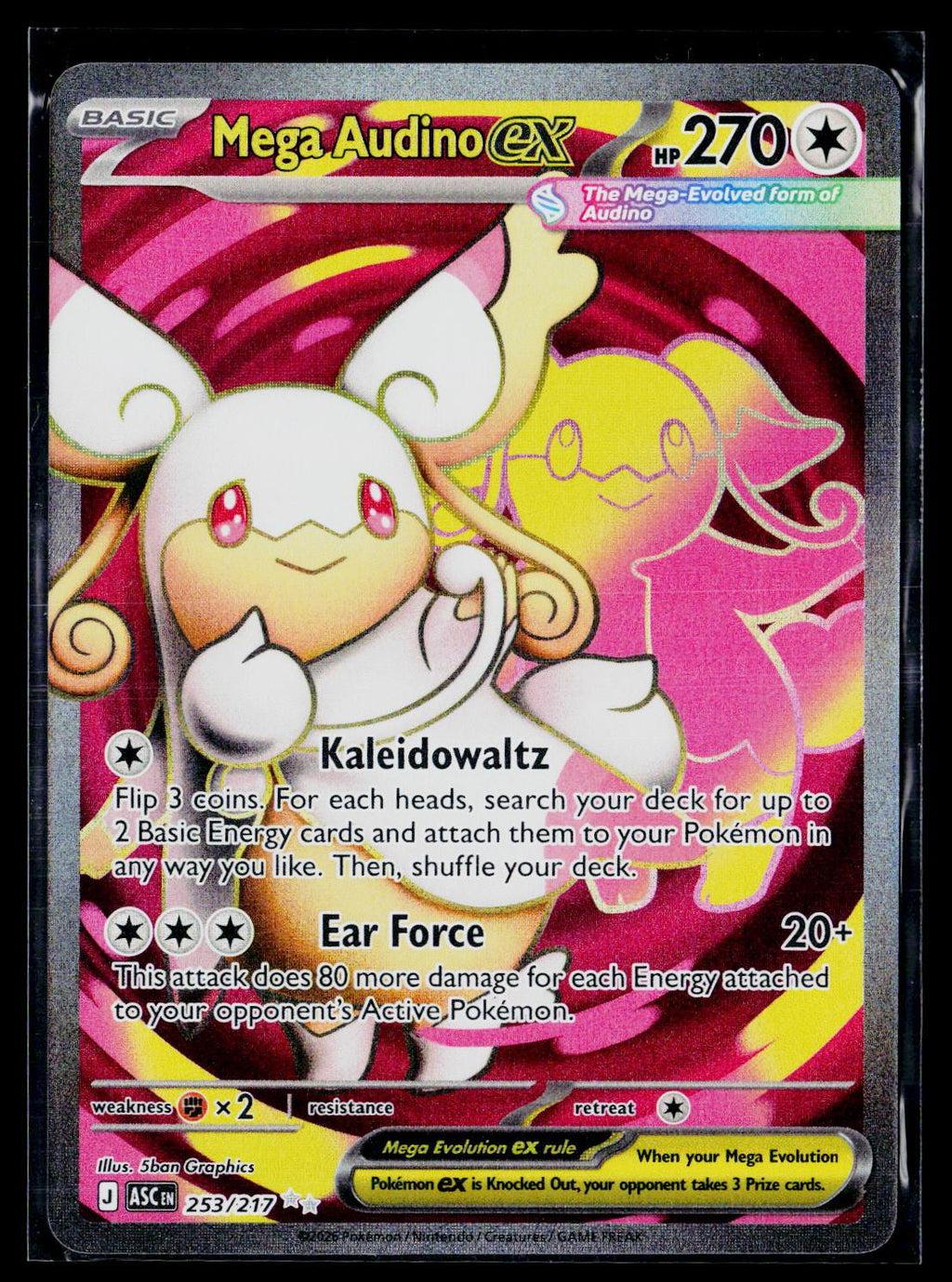 Mega Audino ex - Ascended Heroes 253/217 (repaired)