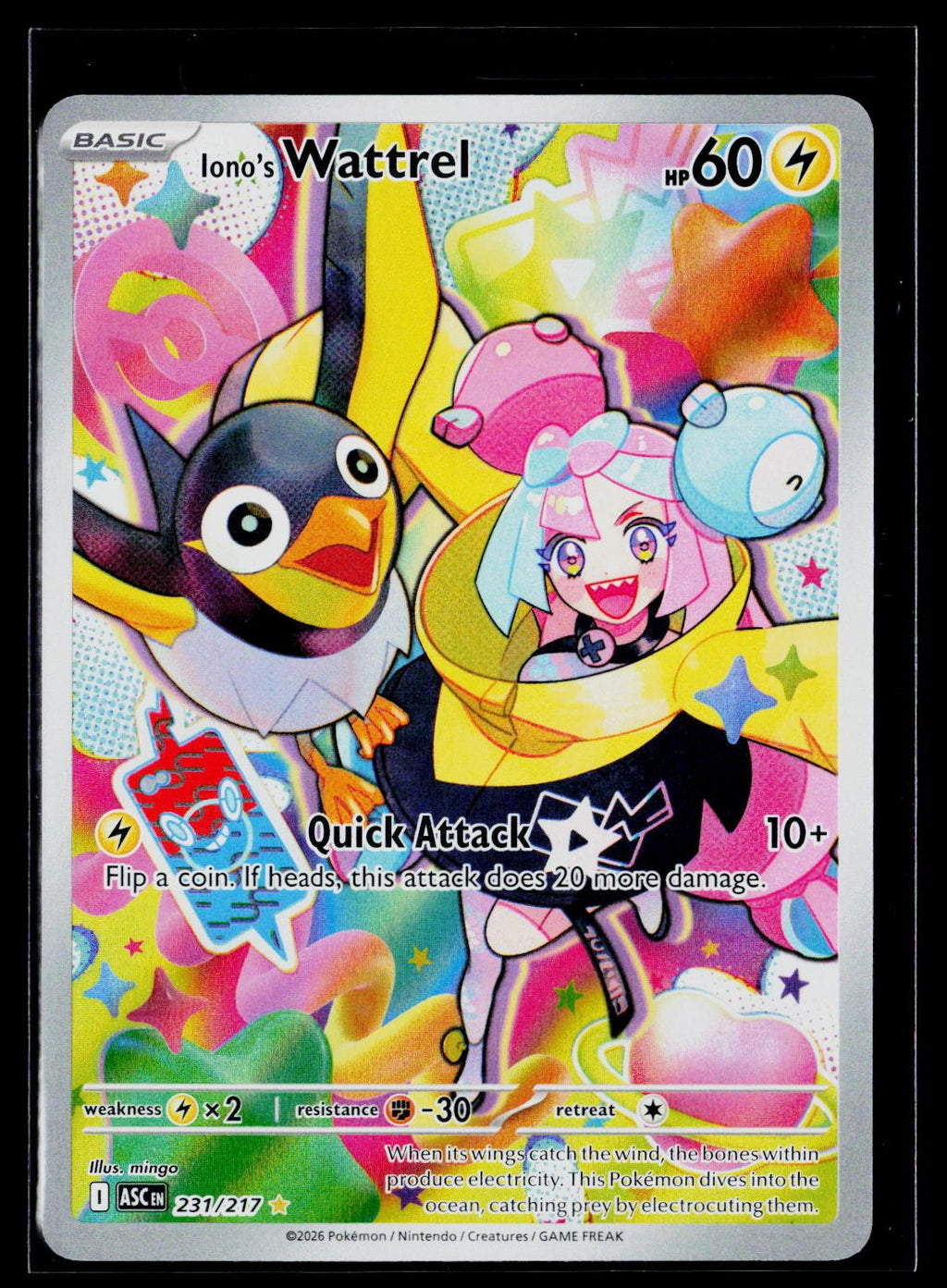 Iono's Wattrel - Ascended Heroes 231/217 (NM)