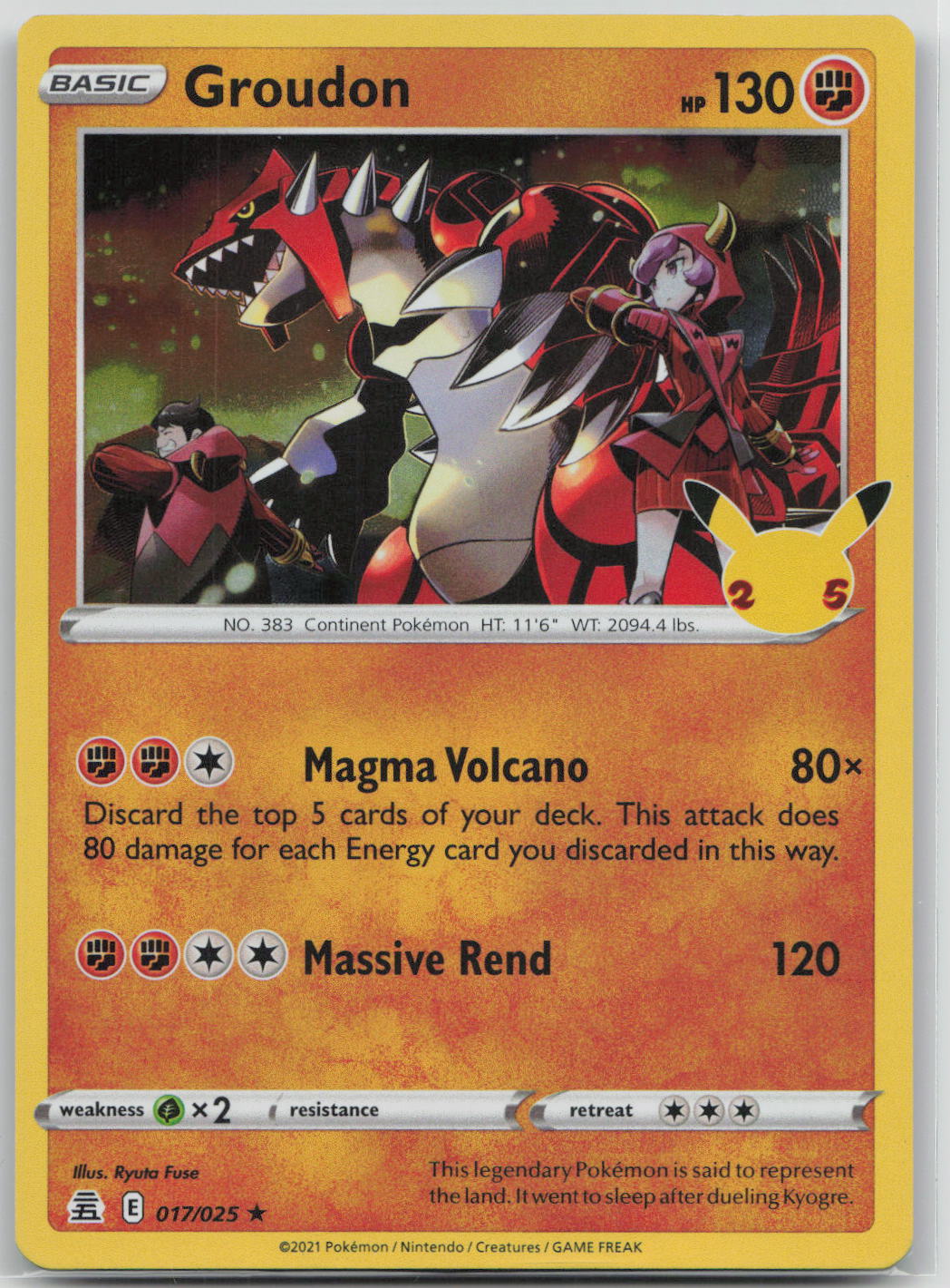 Groudon - Celebrations 017/025