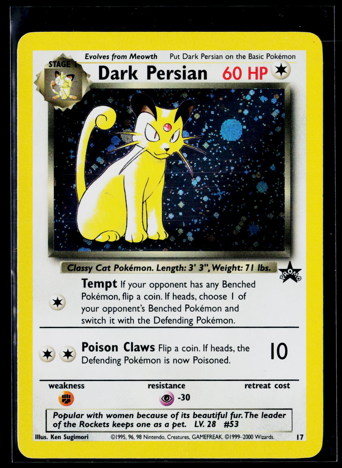 Dark Persian - Wizards Black Star Promos 17 (EX)