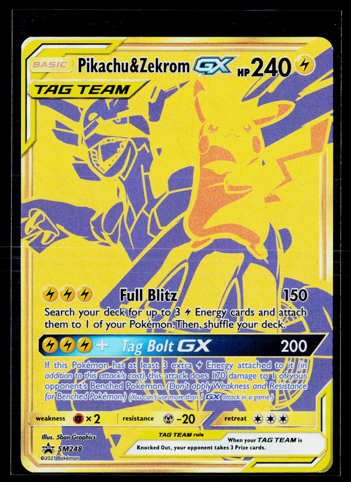 Pikachu & Zekrom GX - - Sun & Moon Promo SM248 (EX)