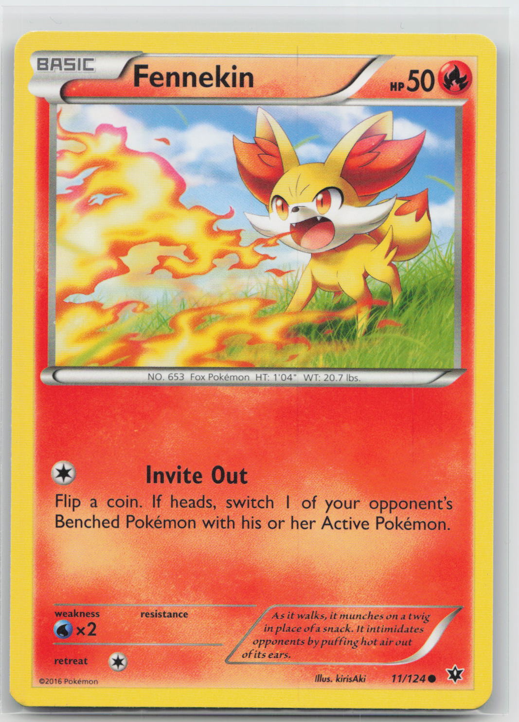 Fennekin - Fates Collide 11/124