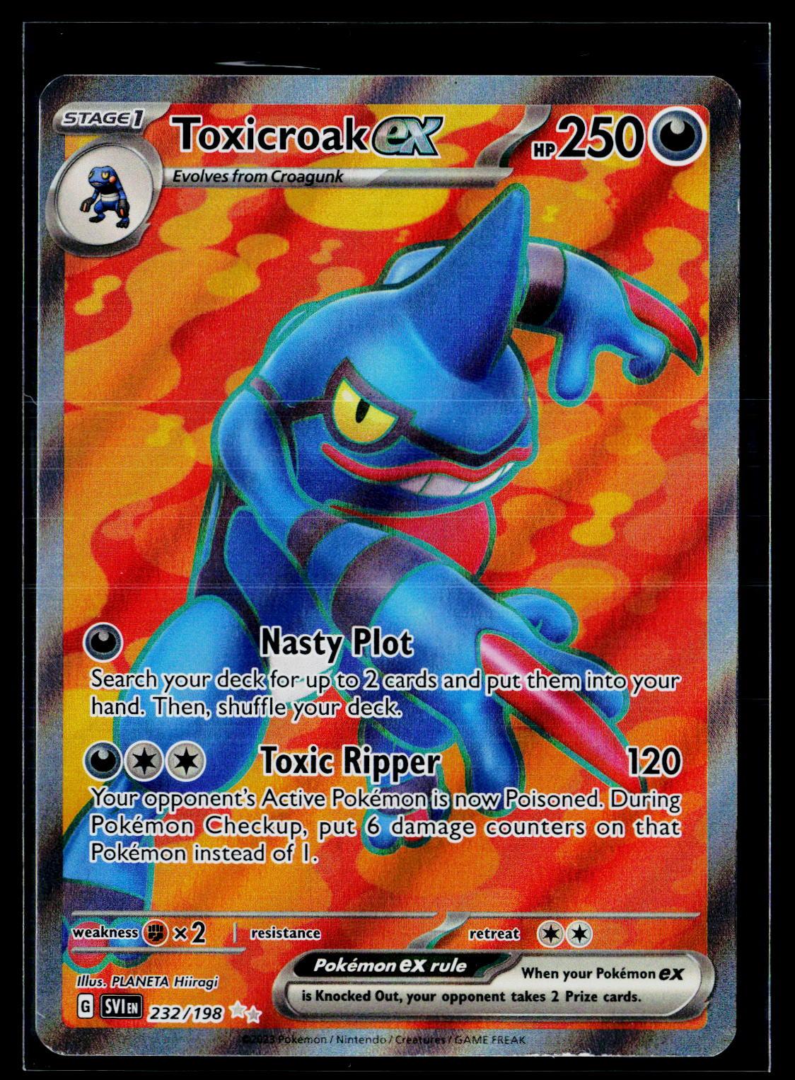 Toxicroak ex - Scarlet & Violet 232/198 (NM)