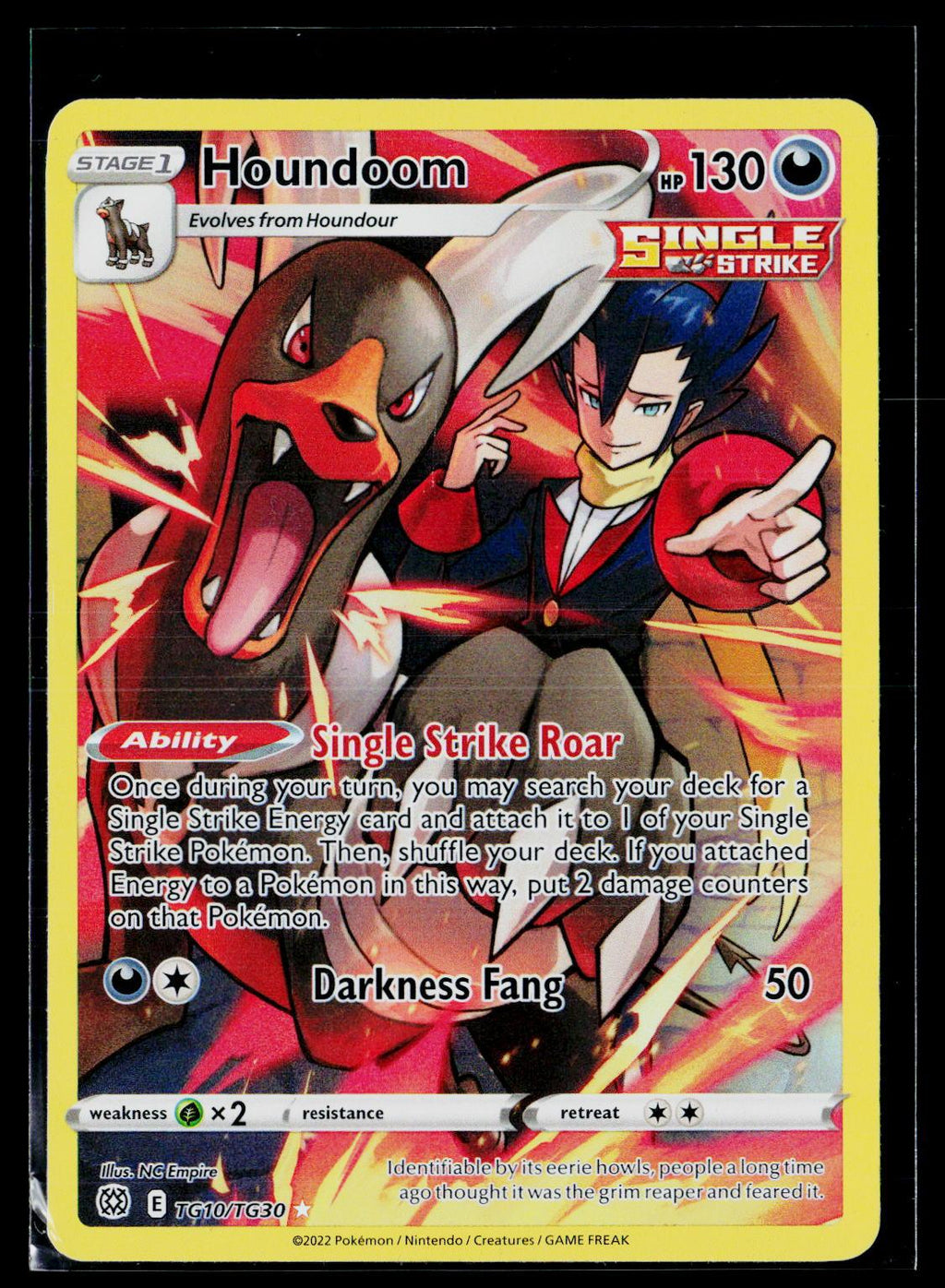 Houndoom - Brilliant Stars Trainer Gallery TG10/TG30 (repaired)