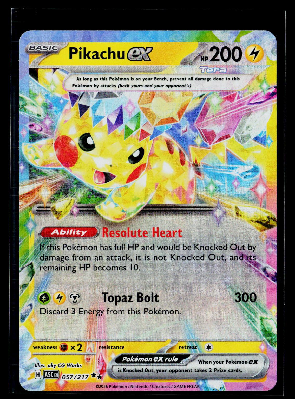 Pikachu ex - Ascended Heroes 057/217 (NM)