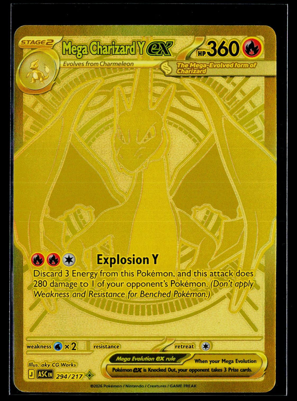 Mega Charizard Y ex - Ascended Heroes 294/217 (NM)