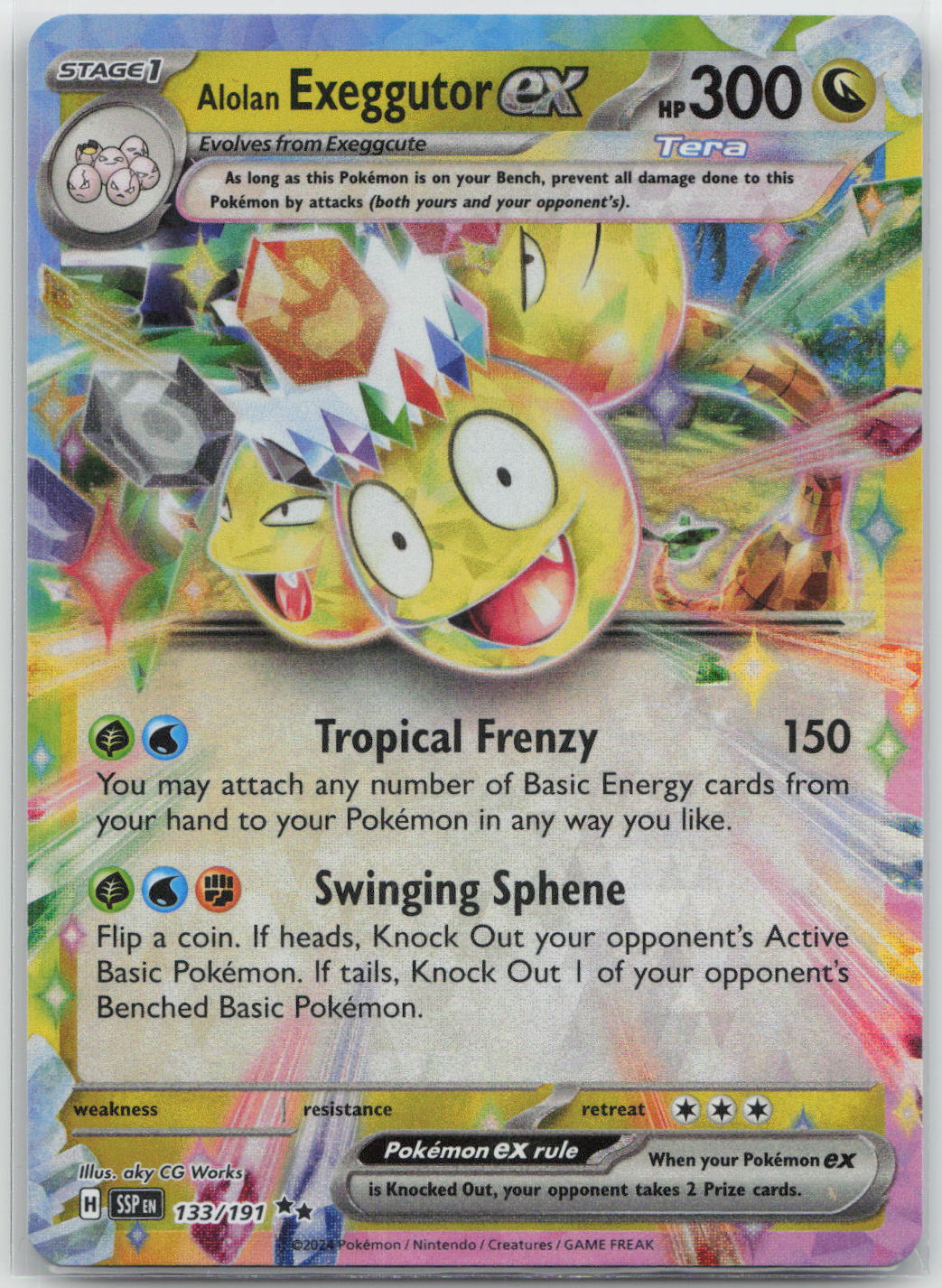 Alolan Exeggutor ex - Surging Sparks 133/191