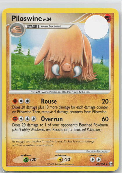 Piloswine (Prerelease) [Staff] - Stormfront 46/100