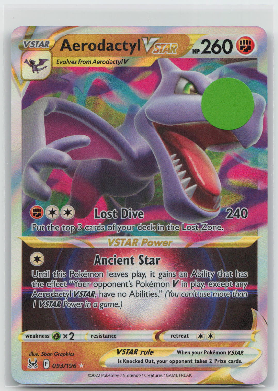Aerodactyl VSTAR - Lost Origin 093/196