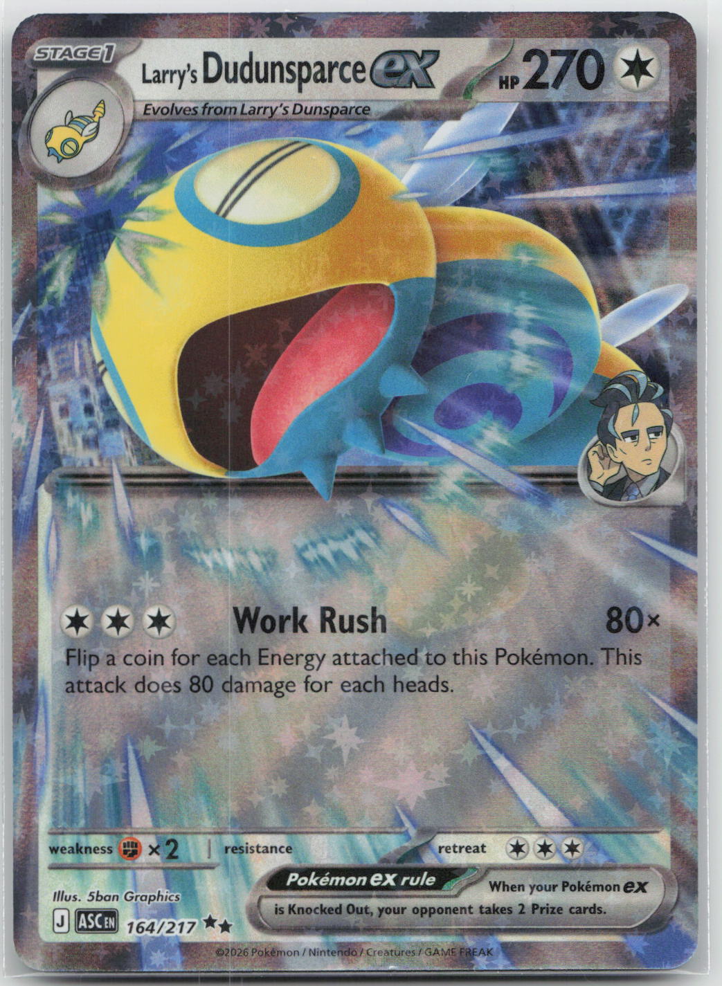 Larry's Dudunsparce ex - Ascended Heroes 164/217