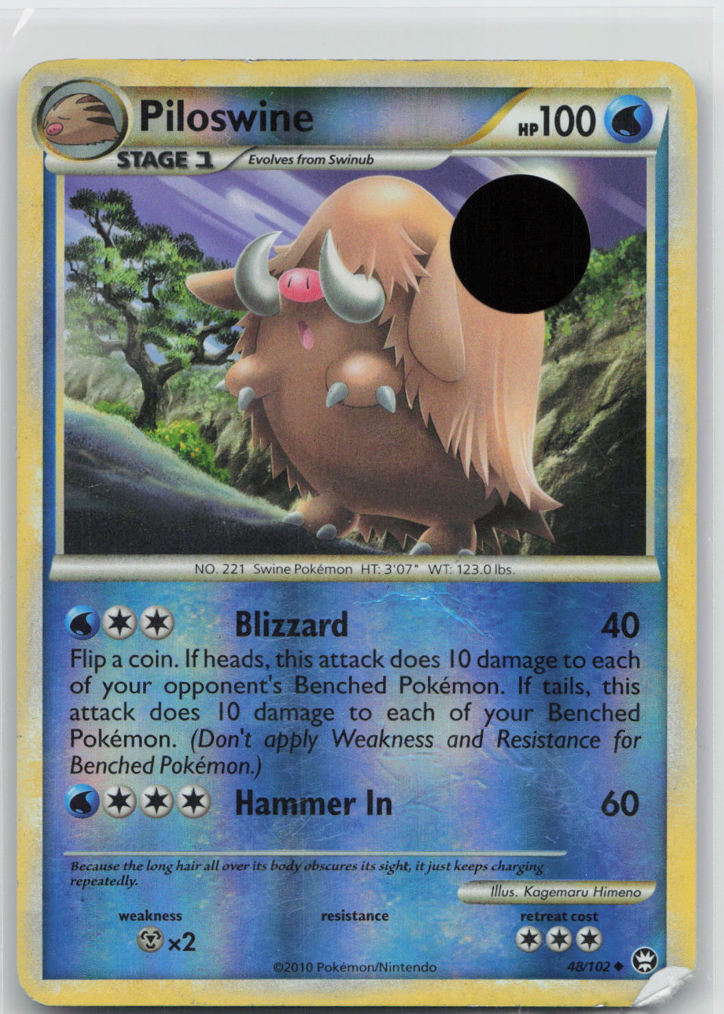 Piloswine - HGSS Triumphant 48/102