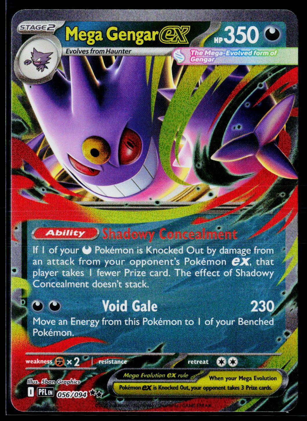 Mega Gengar ex - Phantasmal Flames 056/094 (NM)