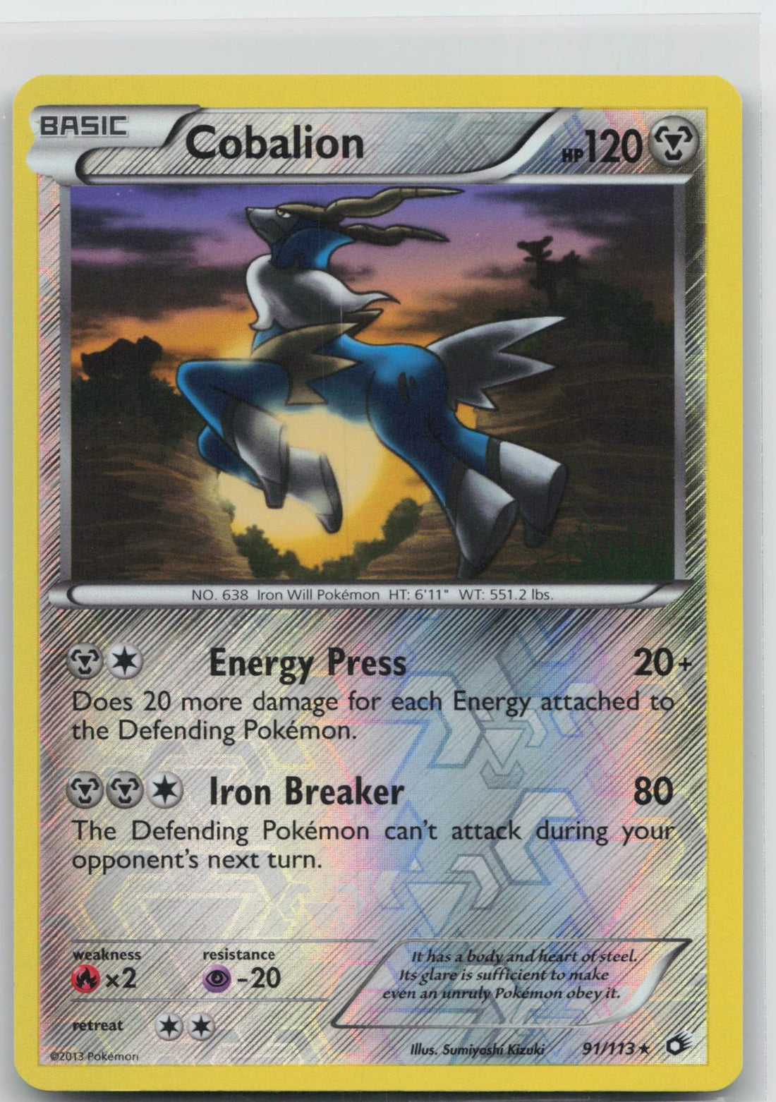 Cobalion - Legendary Treasures 91/113