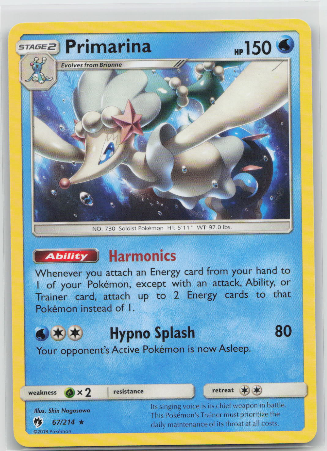 Primarina - Lost Thunder 67/214