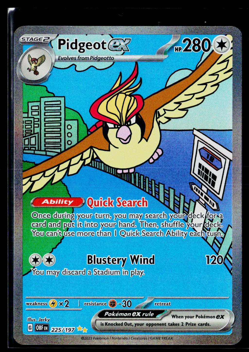 Pidgeot ex - Obsidian Flames 225/197 (NM)