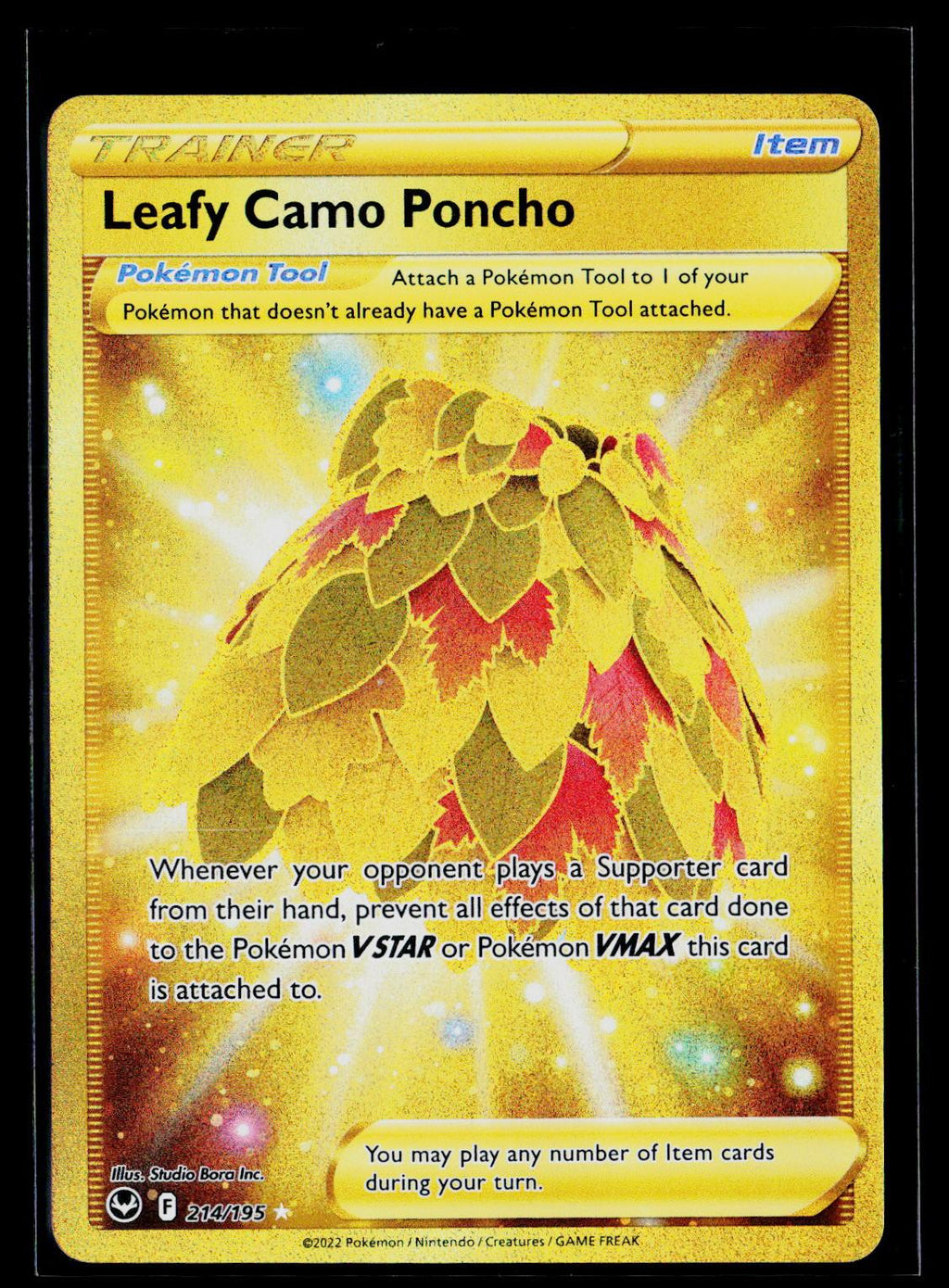 Leafy Camo Poncho - Silver Tempest 214/195 (NM)