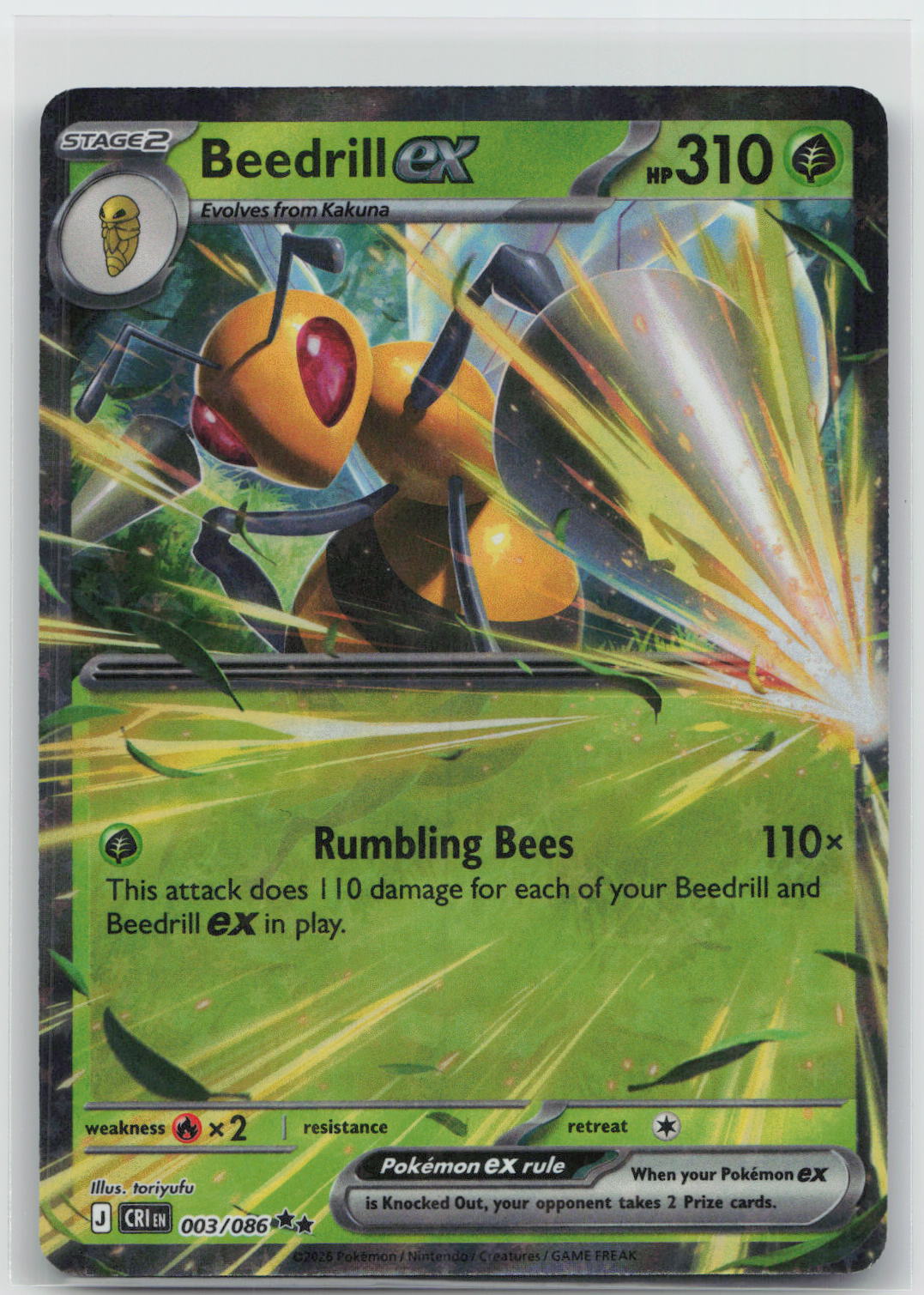 Beedrill ex - Chaos Rising 003/086