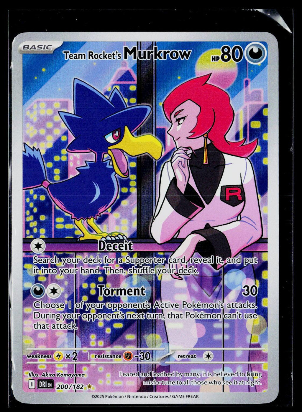 Team Rocket's Murkrow - Destined Rivals 200/182 (NM)