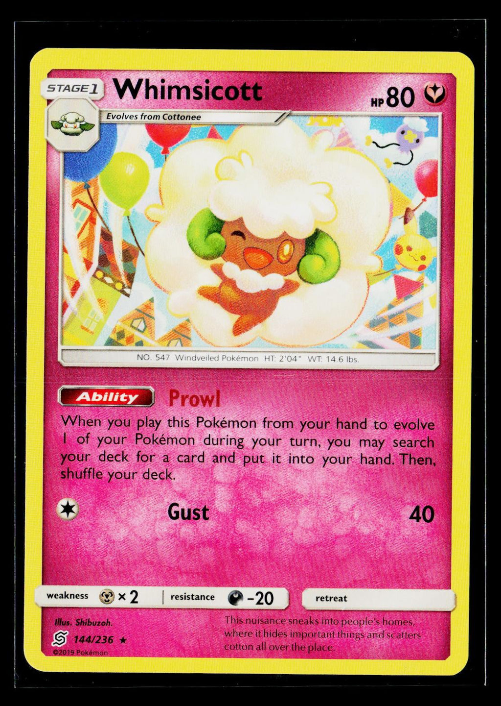 Whimsicott - Unified Minds 144/236 (NM)