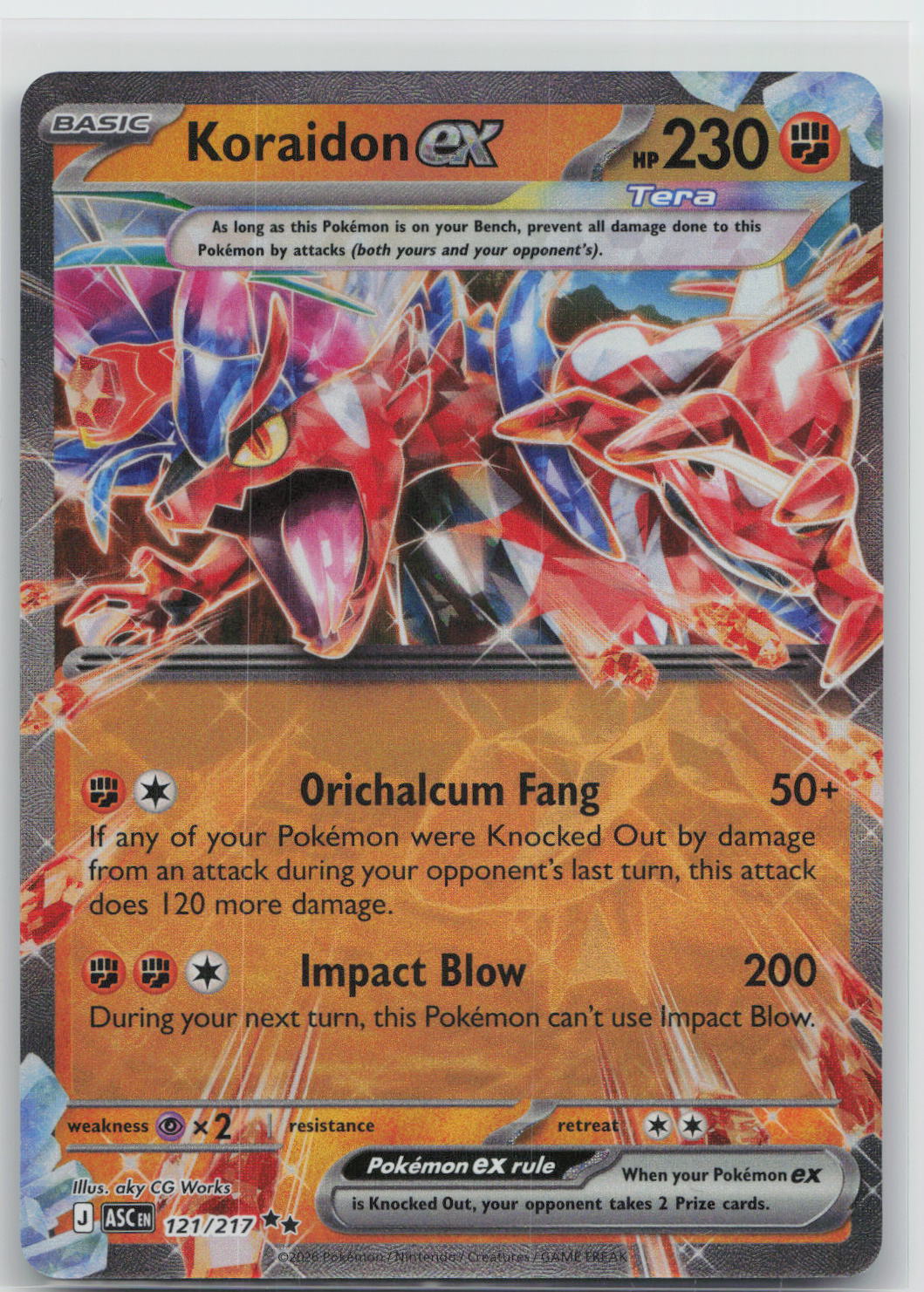 Koraidon ex - Ascended Heroes 121/217