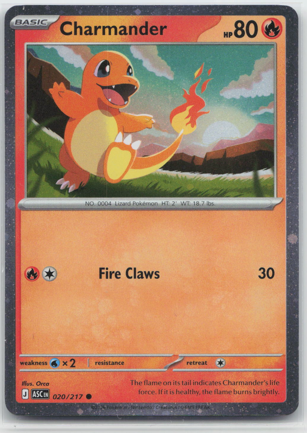 Charmander (Cosmos Holo) - Ascended Heroes 020/217