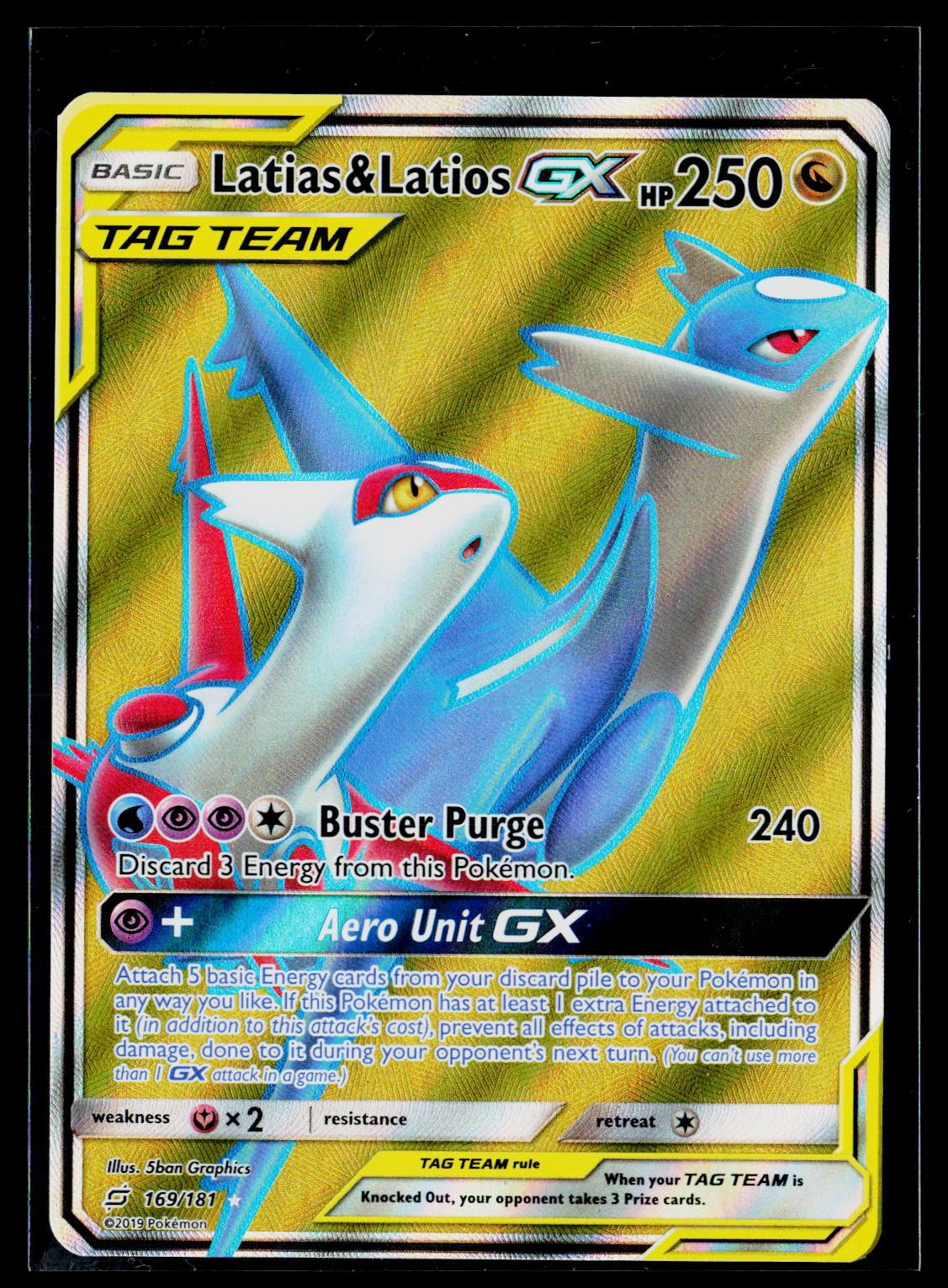 Latias & Latios GX - Team Up 169/181 (NM)
