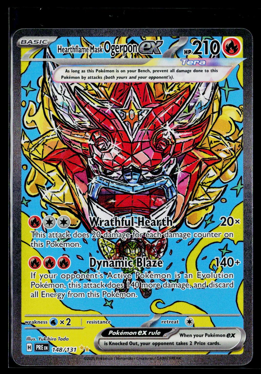 Hearthflame Mask Ogerpon ex - Prismatic Evolutions 148/131 (NM)