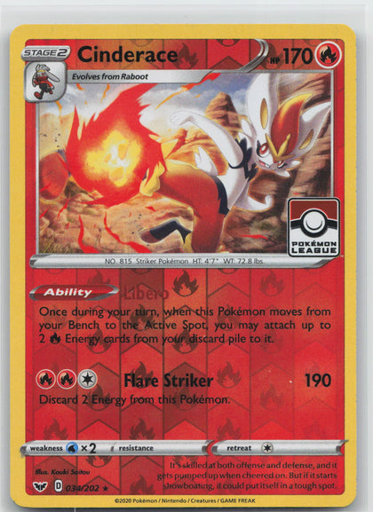 Cinderace (Pokemon League) - Sword & Shield 34/202