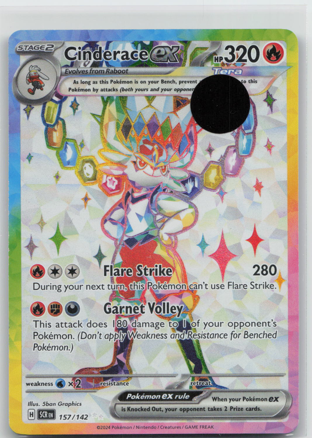 Cinderace ex - Stellar Crown 157/142