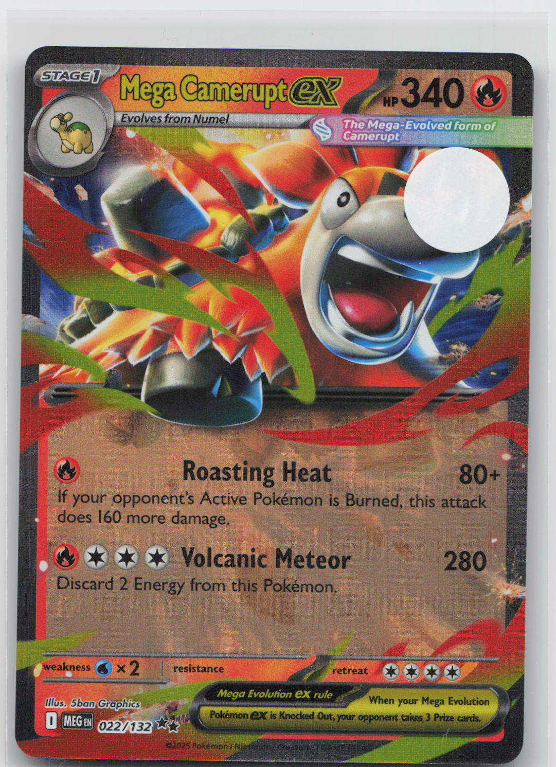 Mega Camerupt ex - Mega Evolution 022/132