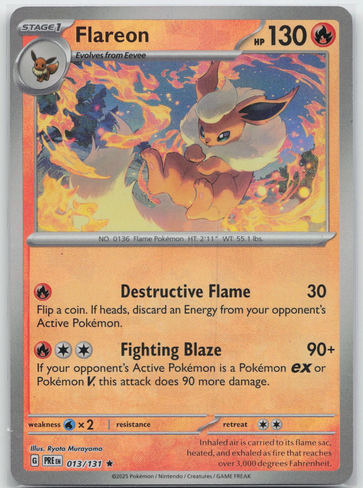 Flareon (Master Ball Pattern) - Prismatic Evolutions 013/131