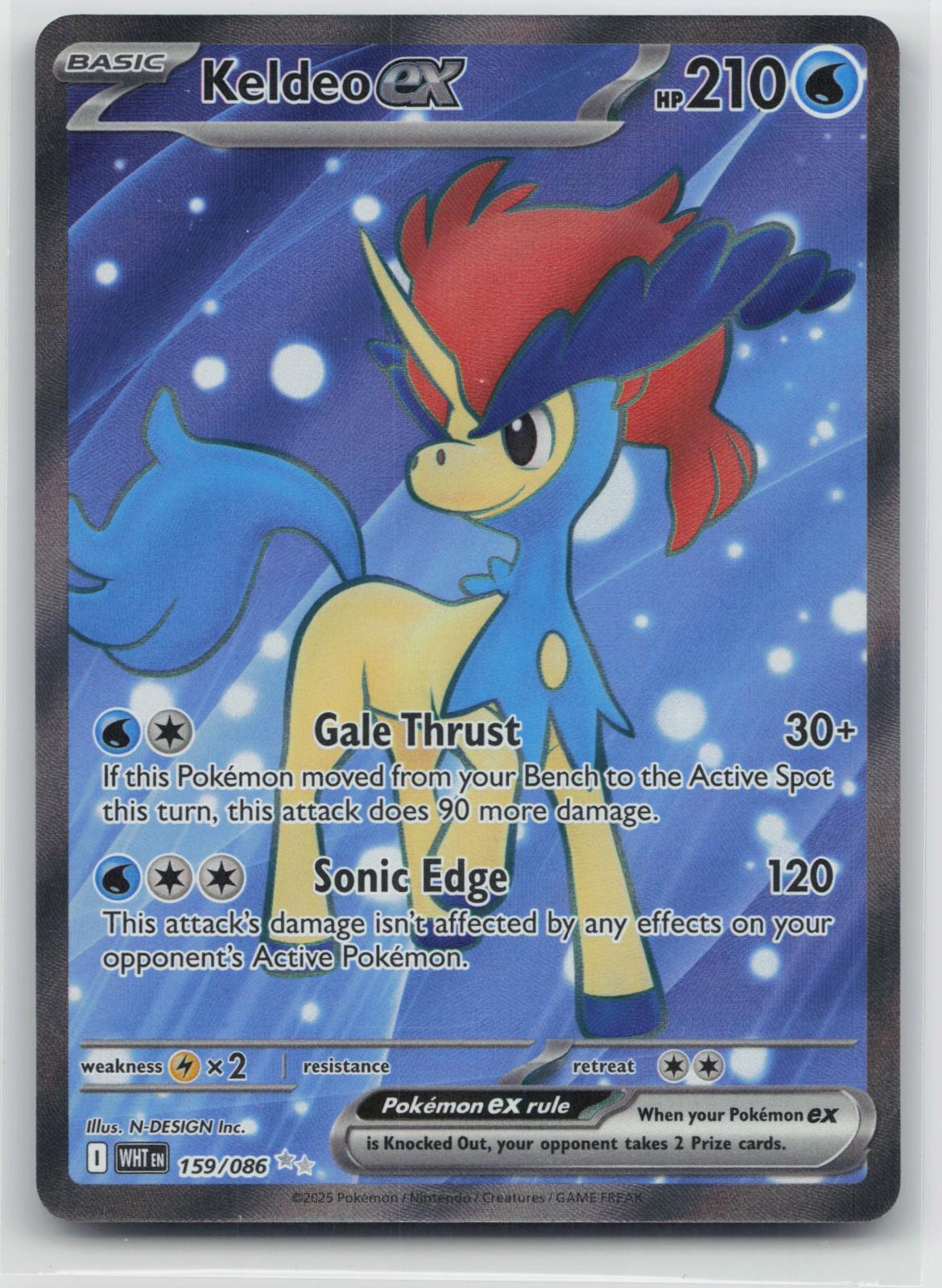 Keldeo ex - White Flare 159/086