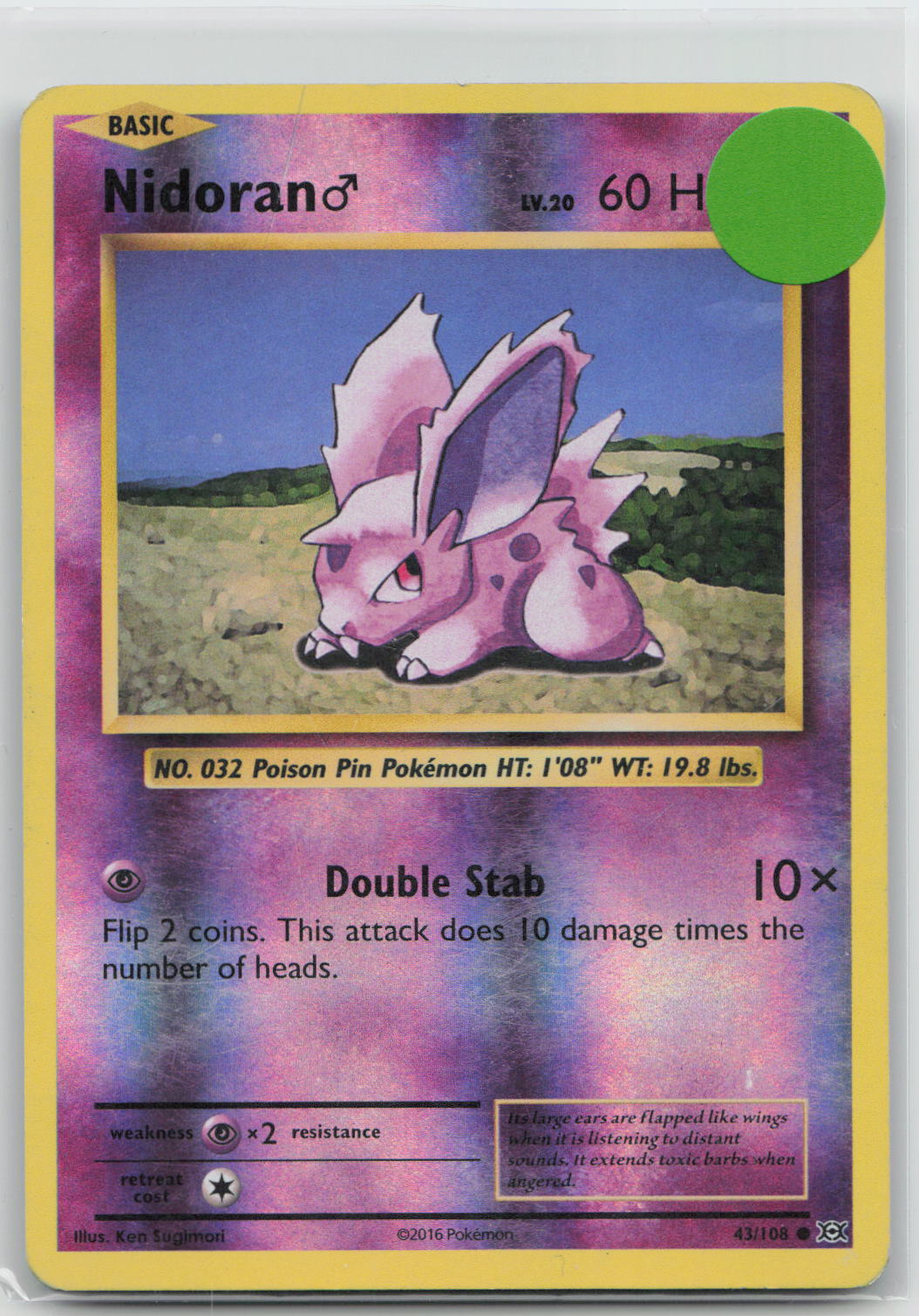 Nidoran M - Evolutions 43/108