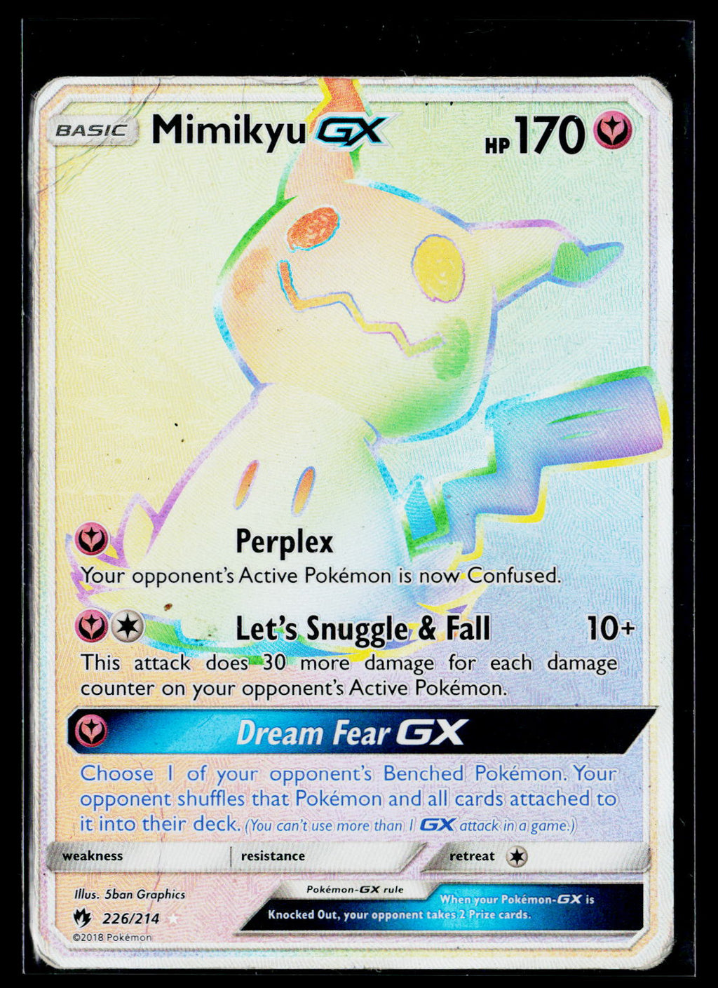 Mimikyu GX - Lost Thunder 226/214 (NM)
