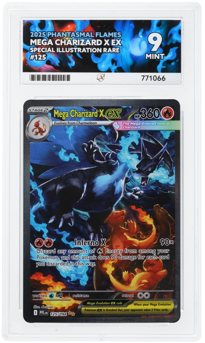 Mega Charizard X EX 125/094 ACE Phantasmal Flames Pokemon ACE 9 Mint front