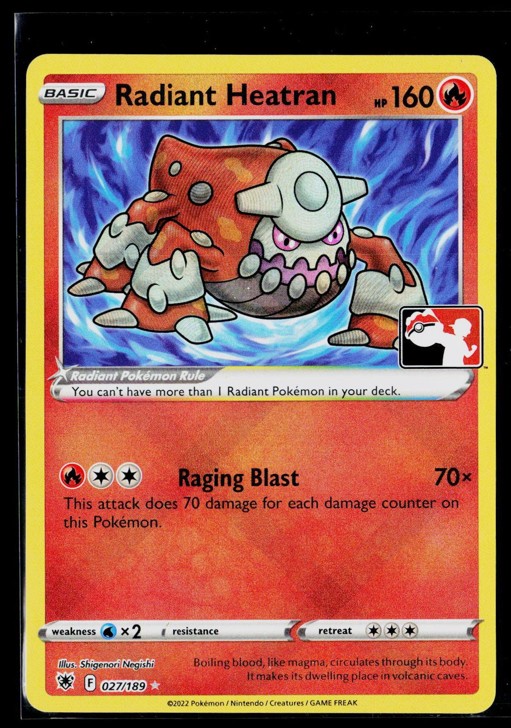 Radiant Heatran - Prize Pack Series Cards 027/189 (NM)