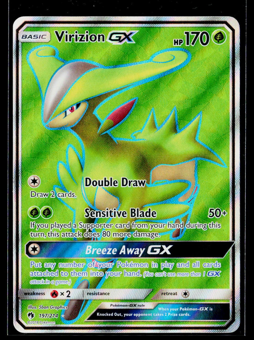 Virizion GX - Lost Thunder 197/214 (NM)