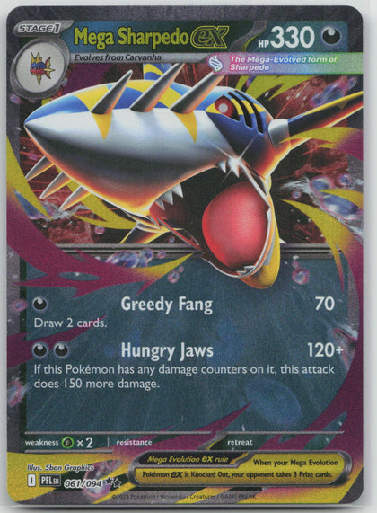 Mega Sharpedo ex - Phantasmal Flames 061/094