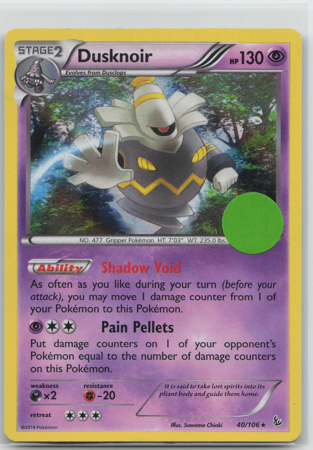 Dusknoir - Flashfire 40/106