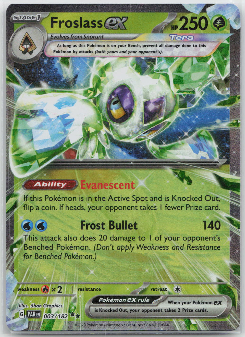 Froslass ex - Paradox Rift 003/182