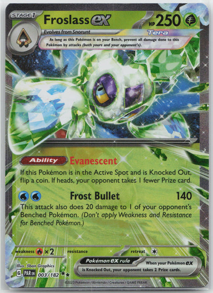 Froslass ex - Paradox Rift 003/182